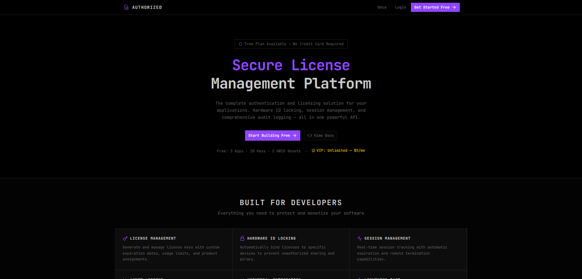 Authorized website screenshot